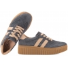 FILIPPO DP6776 PÓŁBUTY DAMSKIE SNEAKERSY NA PLATFORMIE SKÓRZANE grafitowe