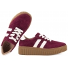 FILIPPO DP6776 PÓŁBUTY DAMSKIE SNEAKERSY NA PLATFORMIE SKÓRZANE bordowe