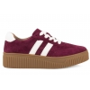 FILIPPO DP6776 PÓŁBUTY DAMSKIE SNEAKERSY NA PLATFORMIE SKÓRZANE bordowe