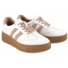 FILIPPO DP6776 PÓŁBUTY DAMSKIE SNEAKERSY NA PLATFORMIE SKÓRZANE białe