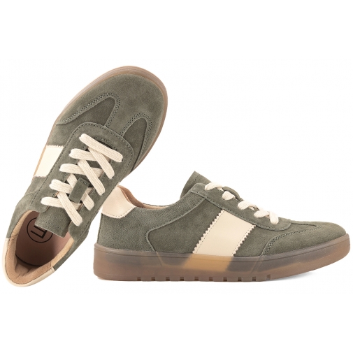 FILIPPO DP6770 PÓŁBUTY DAMSKIE SPORTOWE SNEAKERSY SKÓRZANE khaki