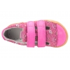 MAZUREK SLIPPER SWEET FUCHSIA BAREFOOT SKÓRZANO-TEKSTYLNE PÓŁBUTY KAPCIE