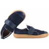 MAZUREK SLIPPER NAVY MIX BAREFOOT SKÓRZANO-TEKSTYLNE PÓŁBUTY DZIECIĘCE KAPCIE