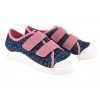 BEFADO 772Y012 TRAMPKI DZIEWCZĘCE TENISÓWKI SZKOLNE KAPCIE PAPCIE RZEPY