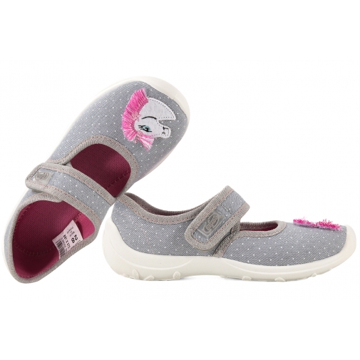 BEFADO 661X073 BALERINKI TEKSTYLNE DOMOWE DZIEWCZĘCE KAPCIE PAPCIE SOFT