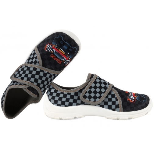 BEFADO 974Y540 DOMOWE TEKSTYLNE CHŁOPIĘCE KAPCIE PAPCIE SOFT rzep