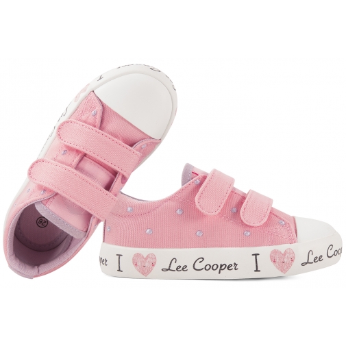 LEE COOPER LCW-25-02-3265K PÓŁTRAMPKI TENISÓWKI DZIEWCZĘCE TEKSTYLNE TRAMPKI