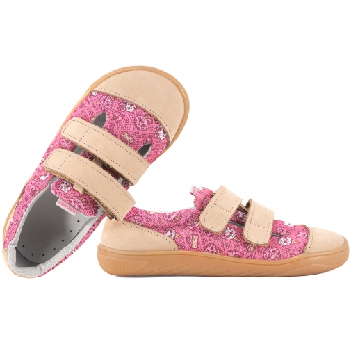 MAZUREK SLIPPER SWEET POWDER BAREFOOT SKÓRZANO-TEKSTYLNE PÓŁBUTY KAPCIE