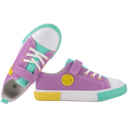 ATLETICO WY-25799 PÓŁTRAMPKI DZIECIĘCE SZKOLNE TRAMPKI RZEPY TENISÓWKI