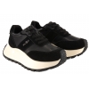 FILIPPO DP6785 PÓŁBUTY DAMSKIE SNEAKERSY NA PLATFORMIE SKÓRZANE czarne
