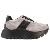 FILIPPO DP6785 PÓŁBUTY DAMSKIE SNEAKERSY NA PLATFORMIE SKÓRZANE szare