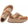 FILIPPO DP6785 PÓŁBUTY DAMSKIE SNEAKERSY NA PLATFORMIE SKÓRZANE beż/rudy