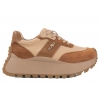 FILIPPO DP6785 PÓŁBUTY DAMSKIE SNEAKERSY NA PLATFORMIE SKÓRZANE beż/rudy