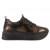 FILIPPO DP7284 PÓŁBUTY DAMSKIE SNEAKERSY NA PLATFORMIE SKÓRZANE LAKIERKI