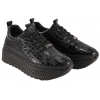 FILIPPO DP7284 PÓŁBUTY DAMSKIE SNEAKERSY NA PLATFORMIE SKÓRZANE LAKIERKI