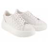 FILIPPO DP7285 PÓŁBUTY DAMSKIE SNEAKERSY NA PLATFORMIE SKÓRZANE białe