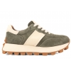 FILIPPO DP7112 PÓŁBUTY DAMSKIE SNEAKERSY NA PLATFORMIE SKÓRZANE khaki