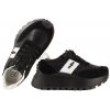 FILIPPO DP6785 PÓŁBUTY DAMSKIE SNEAKERSY NA PLATFORMIE SKÓRZANE czarne