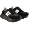 FILIPPO DP6785 PÓŁBUTY DAMSKIE SNEAKERSY NA PLATFORMIE SKÓRZANE czarne