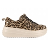 FILIPPO DP6795 PÓŁBUTY DAMSKIE SNEAKERSY NA PLATFORMIE SKÓRZANE leopard