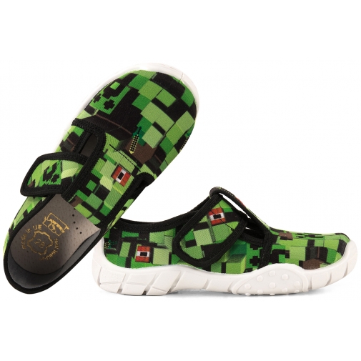 RAWEKS BORYS B28 TEKSTYLNE CHŁOPIĘCE DOMOWE KAPCIE PAPCIE skóra wkładka