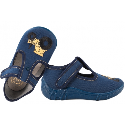 RAWEKS LEON 62 TEKSTYLNE DOMOWE CHŁOPIĘCE KAPCIE PAPCIE skóra wkładka