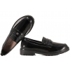 FILIPPO DP7409 PÓŁBUTY DAMSKIE MOKASYNY SKÓRZANE LAKIERKI czarne