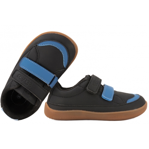 BEFADO 004X003 PÓŁBUTY DZIECIĘCE KAPCIE PAPCIE BAREFOOT czarne