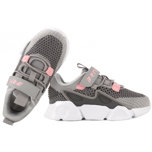 BARTEK 8700714 BUTY SPORTOWE SNEAKERSY DZIEWCZĘCE PÓŁBUTY PU RZEP