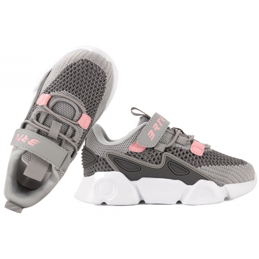 BARTEK 8700714 BUTY SPORTOWE SNEAKERSY DZIEWCZĘCE PÓŁBUTY PU RZEP