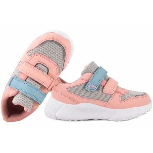 BEFADO 452Y003 BUTY SPORTOWE SNEAKERSY DZIEWCZĘCE PÓŁBUTY PU RZEPY