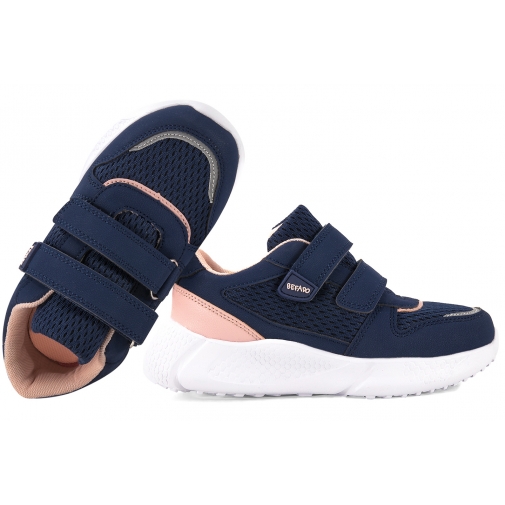 BEFADO 452X004 BUTY SPORTOWE SNEAKERSY DZIEWCZĘCE PÓŁBUTY PU RZEPY