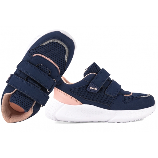 BEFADO 452Y004 BUTY SPORTOWE SNEAKERSY DZIEWCZĘCE PÓŁBUTY PU RZEPY