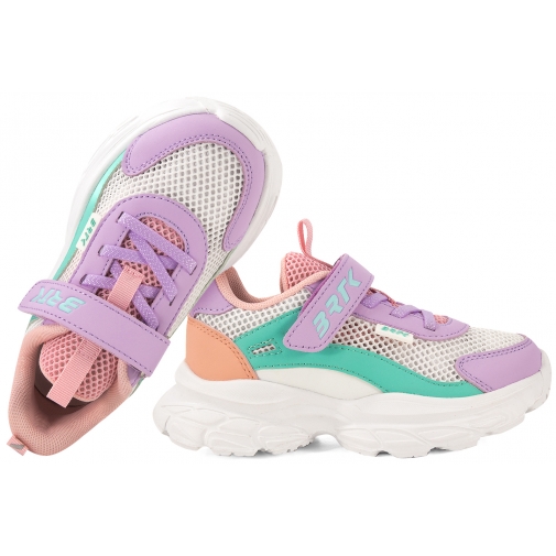 BARTEK 8700816 BUTY SPORTOWE SNEAKERSY DZIEWCZĘCE PÓŁBUTY PU RZEP