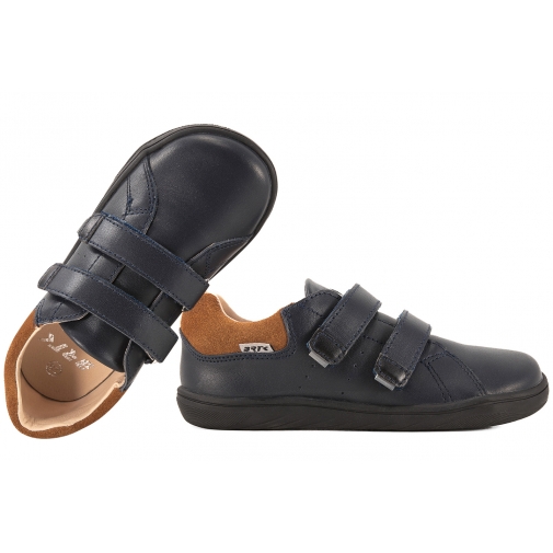 BARTEK 8600356 BAREFOOT PÓŁBUTY DZIECIĘCE TRZEWIKI SKÓRA granatowe