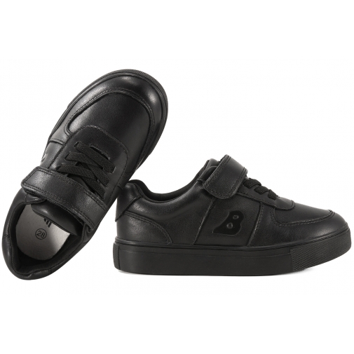 BARTEK 8600451 PÓŁBUTY DZIECIĘCE TRZEWIKI TRAMPKI SKÓRZANE czarne