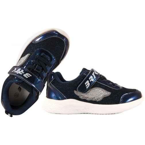 BARTEK 8700416 BUTY SPORTOWE SNEAKERSY DZIEWCZĘCE PÓŁBUTY PU RZEP