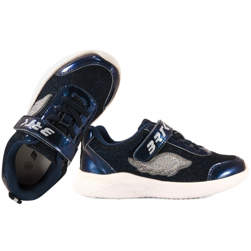 BARTEK 8700416 BUTY SPORTOWE SNEAKERSY DZIEWCZĘCE PÓŁBUTY PU RZEP