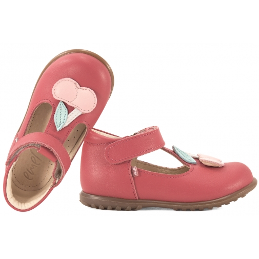 EMEL ES2409G BALERINKI PROFILAKTYCZNE DZIEWCZĘCE ROCZKI  PÓŁBUTY wisienki