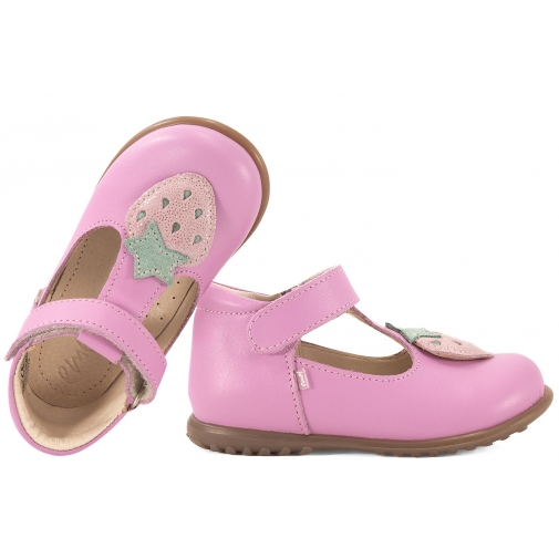 EMEL ES2409G-4 BALERINKI PROFILAKTYCZNE DZIEWCZĘCE ROCZKI  PÓŁBUTY truskawka