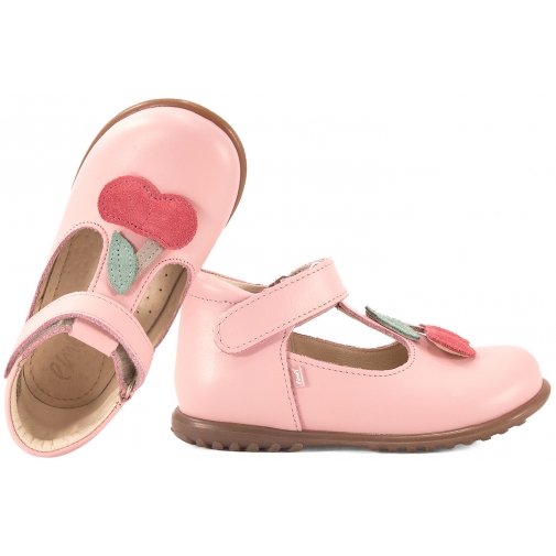 EMEL ES2409G-3 BALERINKI PROFILAKTYCZNE DZIEWCZĘCE ROCZKI  PÓŁBUTY wisienki