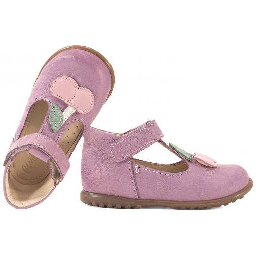 EMEL ES2409G-5 BALERINKI PROFILAKTYCZNE DZIEWCZĘCE ROCZKI  PÓŁBUTY wisienki