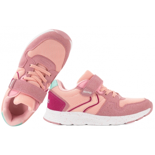 BEFADO 516Y274 BUTY SPORTOWE DZIEWCZĘCE SNEAKERSY RZEP PU