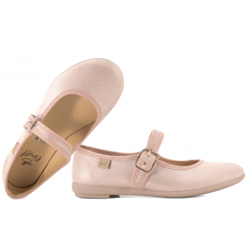 EMEL E4117A BALERINKI TEKSTYLNE DZIEWCZĘCE PÓŁBUTY
