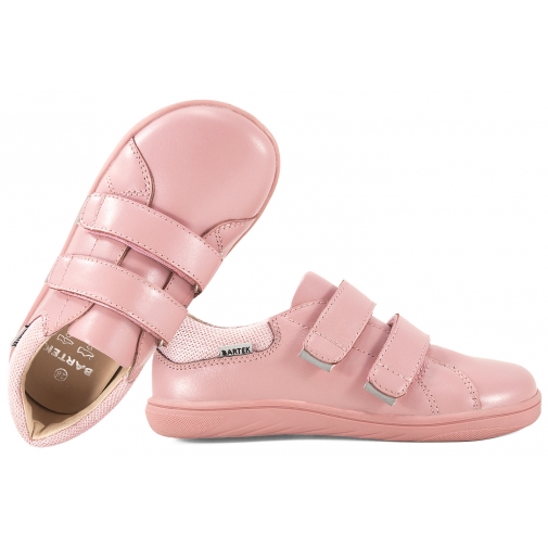 BARTEK 8600358 BAREFOOT PÓŁBUTY DZIECIĘCE TRZEWIKI SKÓRA RZEPY różowe