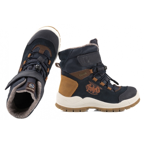 PRIMIGI 8897522 ŚNIEGOWCE TRZEWIKI OCIEPLANE ZIMOWE KOZAKI Z MEMBRANĄ GORE-TEX