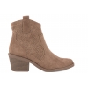 S.BARSKI HY52-537 AŻUROWE BOTKI DAMSKIE KOWBOJKI ZAMSZOWE EKO beżowe