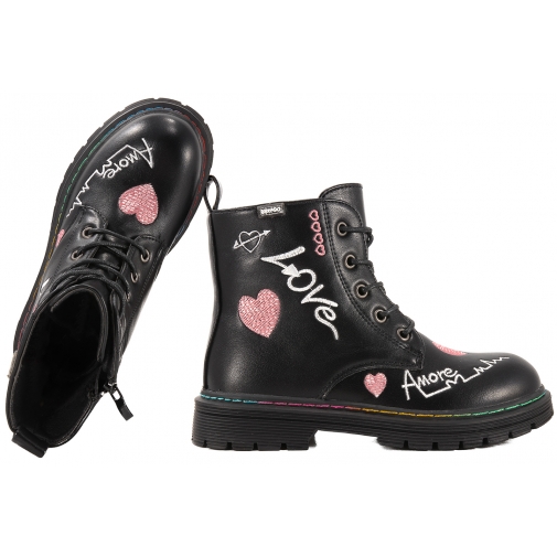 BEFADO 169Y019 TRZEWIKI DZIEWCZĘCE OCIEPLANE ZIMOWE KOZAKI GLANY