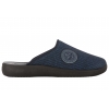 INBLU DG-16 TEKSTYLNE DOMOWE MĘSKIE KAPCIE PAPCIE KLAPKI PU granatowe