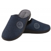 INBLU DG-16 TEKSTYLNE DOMOWE MĘSKIE KAPCIE PAPCIE KLAPKI PU granatowe